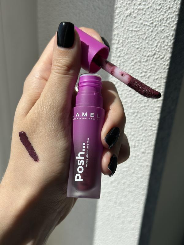 Матова помада lamel posh у відтінку 412 burgundy — цена 50 грн в
