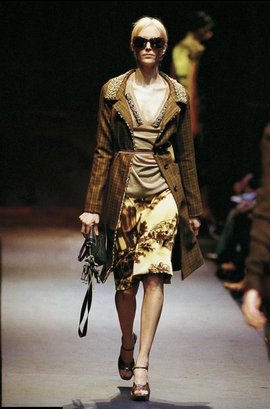 トップス PRADA F/W2004 Roman Ruins Landscape Top Оригінальна спідниця prada vintage archive fall 2004 roman ruins