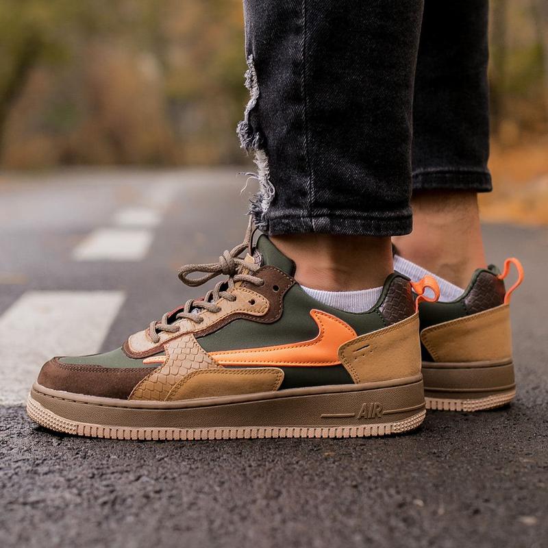 nike air force haki orange 1620 51891603