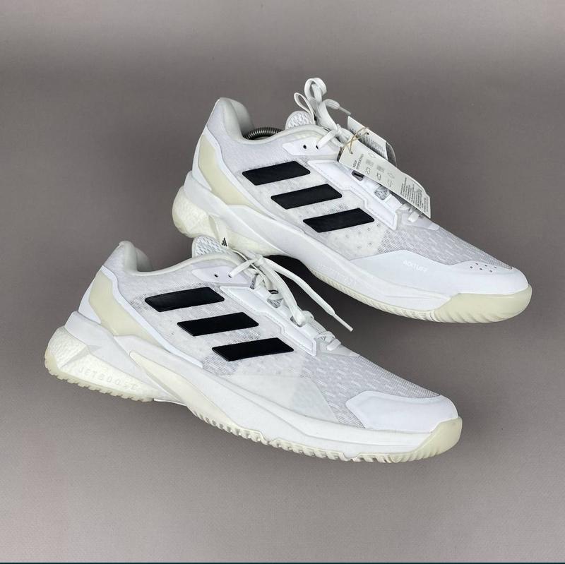 Чоловічі жіночі кросівки adidas crazyflight 5 indoor white/black