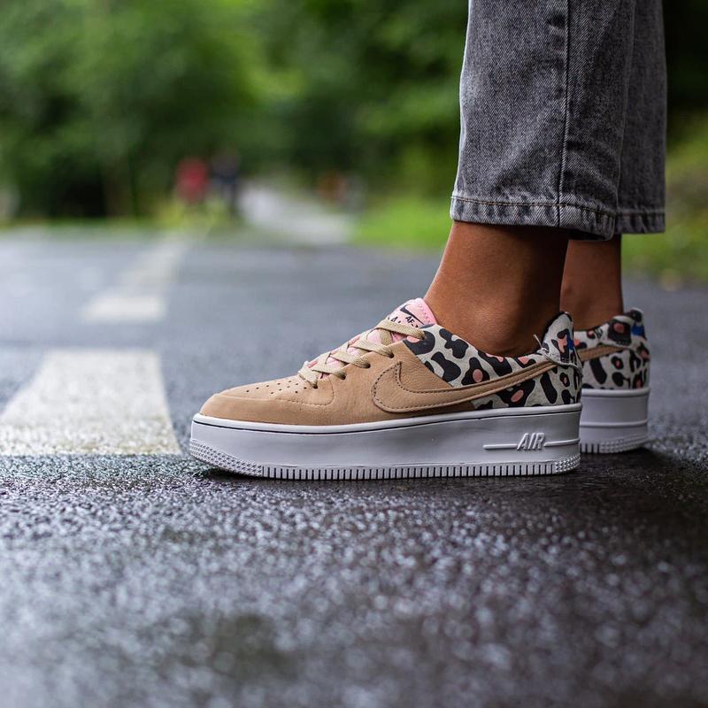 Nike air force shop one sage leopard