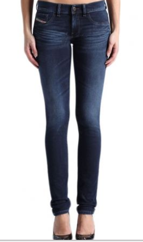 diesel jeans livier super slim jegging low waist