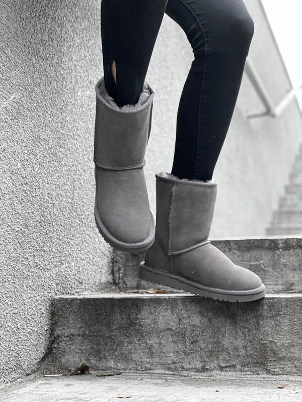 Grey classic uggs discount