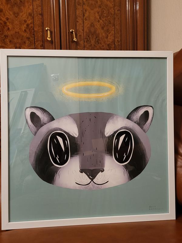 Картина “angel raccoon” - хорошее настроение в стиле поп-арт 😇 — цена ...
