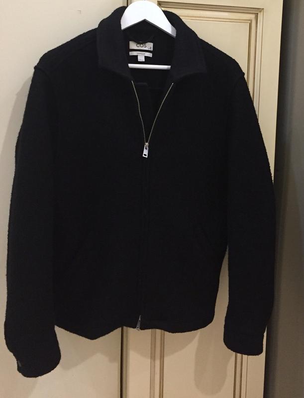 Новa.куртка вовняна брендова cos 100% rws wool zip jacket black ...