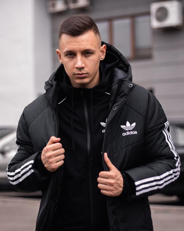 Зимняя куртка adidas streetz черная — цена 1430 грн в каталоге Куртки ✓ Купить мужские вещи по доступной цене на Шафе
