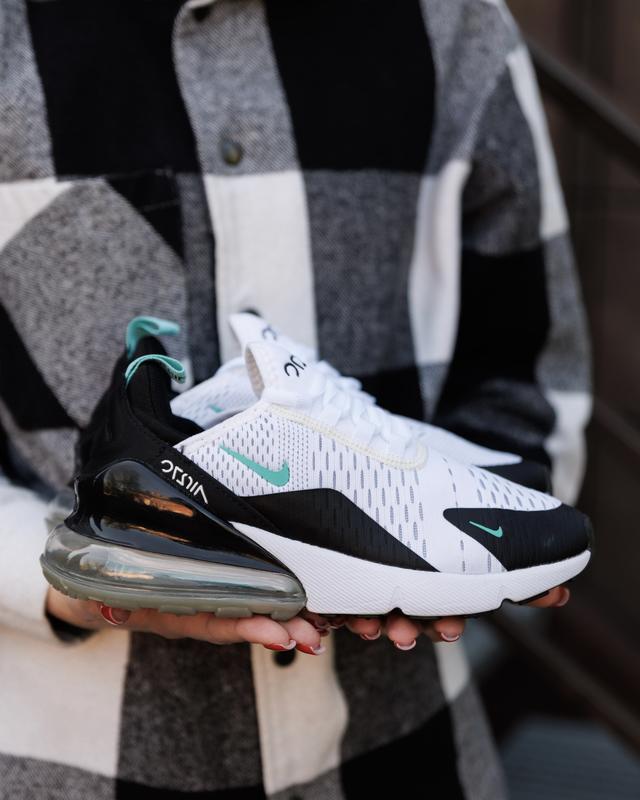 Кроссовки nike air max 270 white black mint — купить в Украине