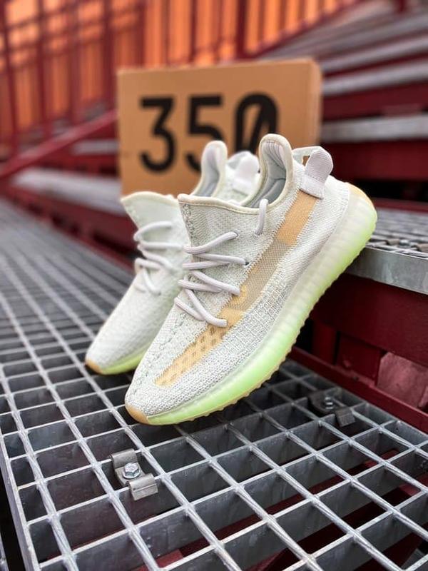 Adidas yeezy boost 350 v2 grey wolf green glow