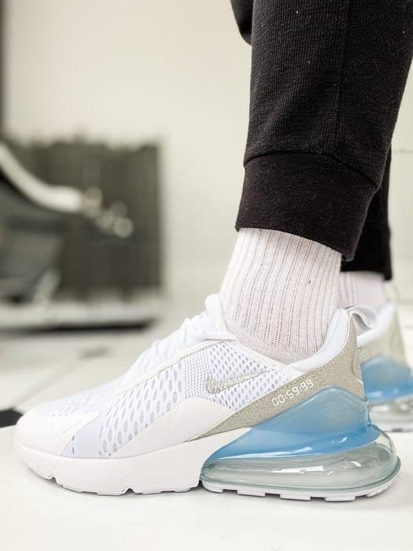 Air max 270 sales silver