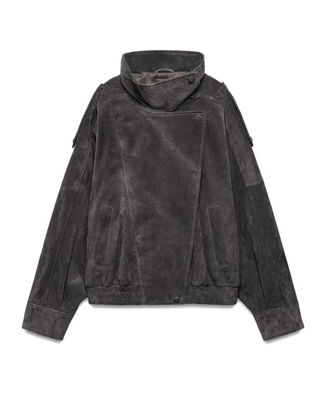 Замшева куртка zara 4341/792/822 — цена 9800 грн в каталоге Куртки