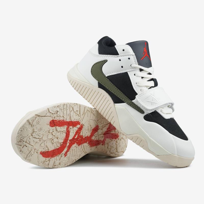 Кросівки jordan x travis scott cut the check green white black арт 2058 ...