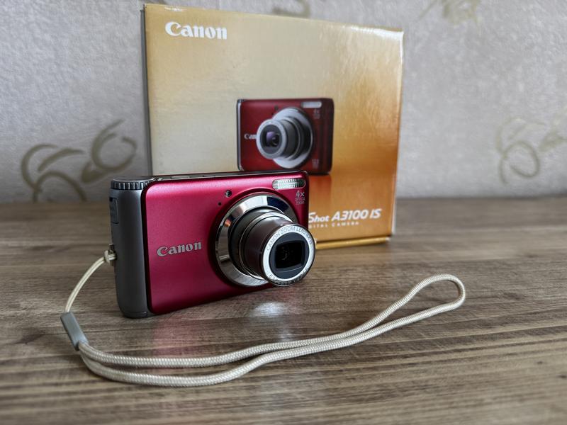 Фотоапарат canon powershot a3100 is red — цена 3300 грн в каталоге
