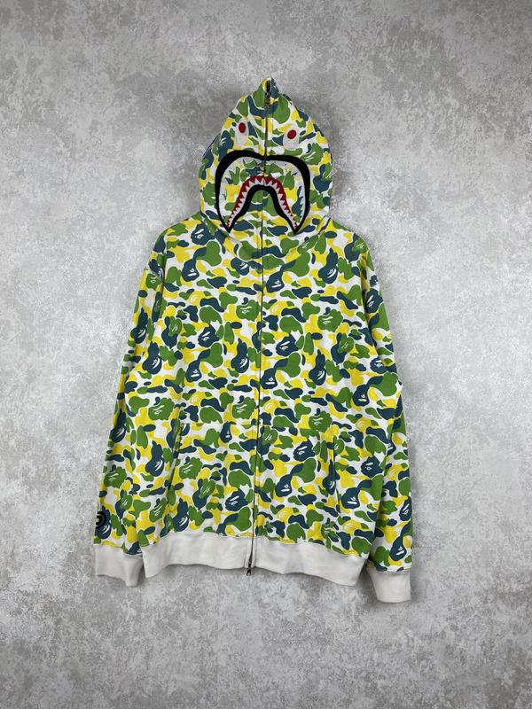 トップス BAPE Color Camo Shark Full Zip Hoodie Худі a bathing ape (bape) color camo shark full zip hoodie в