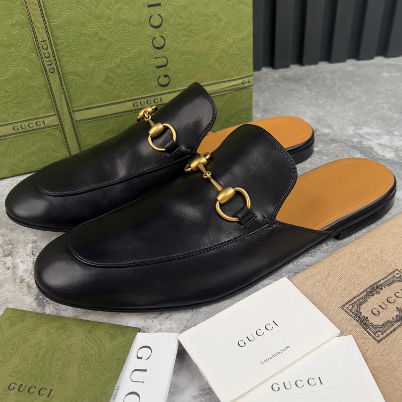 Gucci princetown horsebit jordaan mule мужские мюли шлепанцы кожа