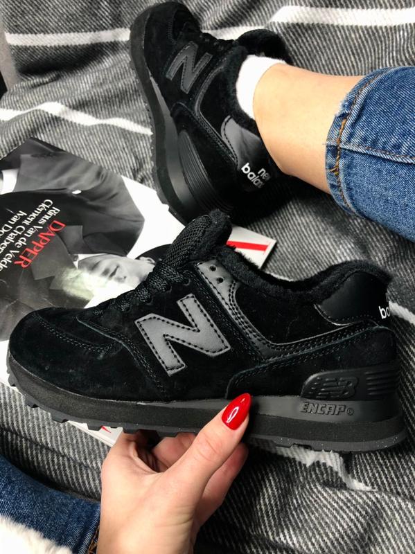 new balance 574 total black