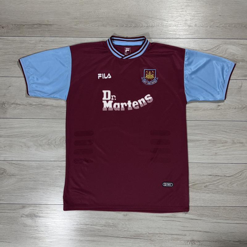 Вінтажна футбольна футболка джерсі fila west ham 2001-03 united dr