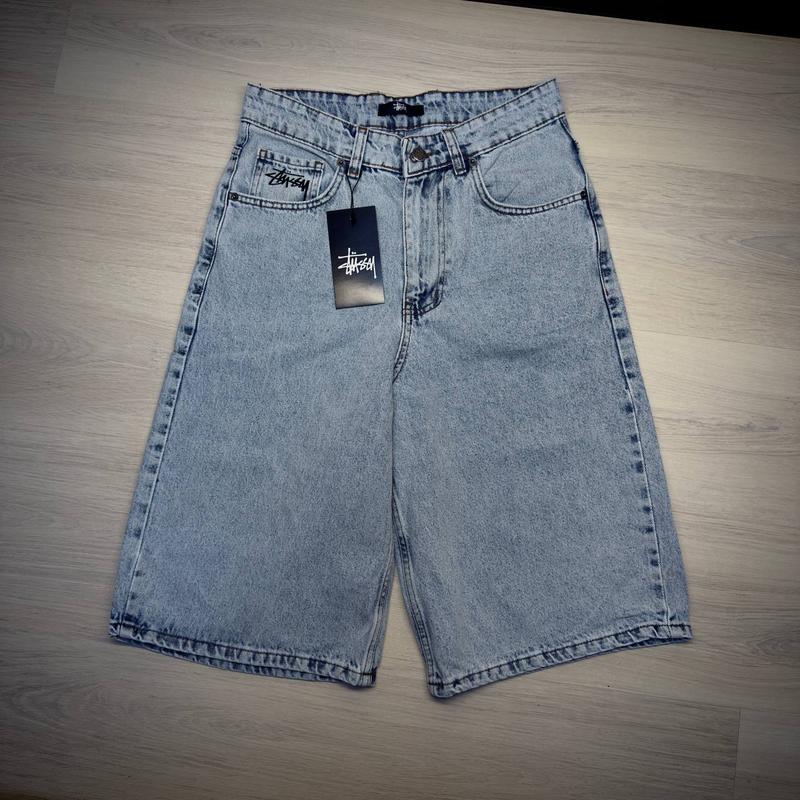 Stussy デニムショートパンツ ライトブルー Шорты джинсовые stussy | baggy denim shorts | light blue wash