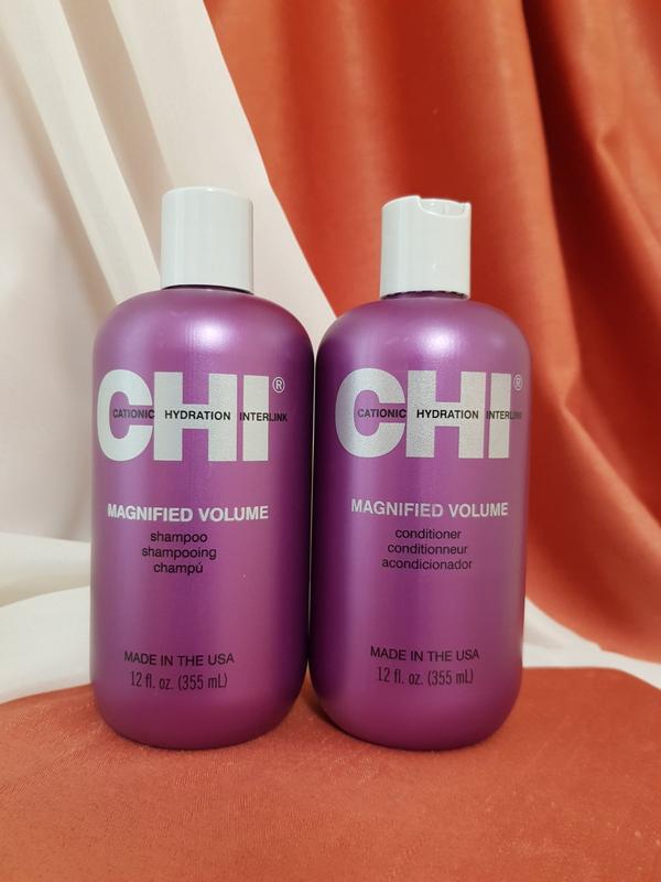 Chi набор для объема chi magnified volume shampoo 355 мл+conditioner ...