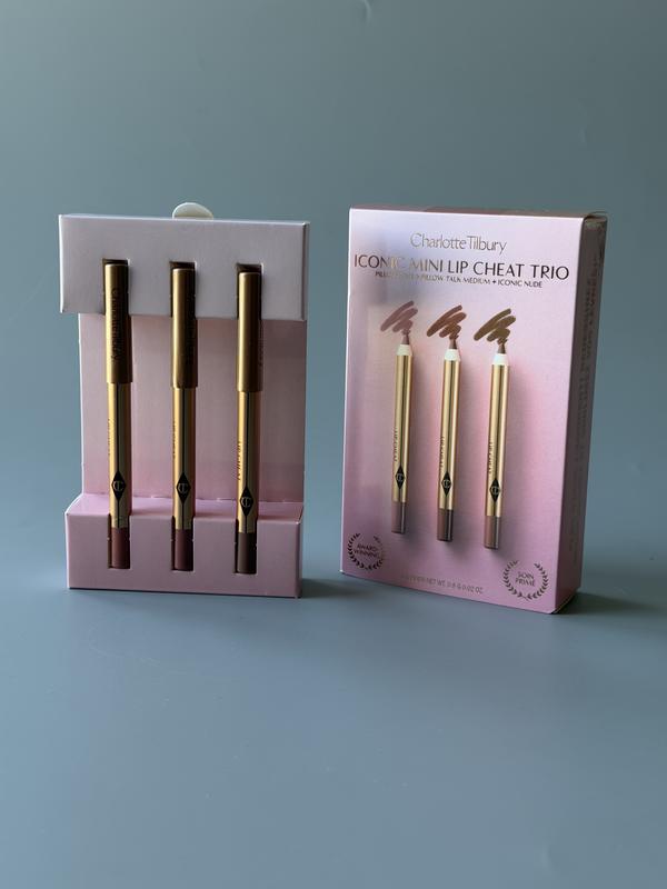Charlotte tilbury mini iconic lip cheat lip liner trio олівець для