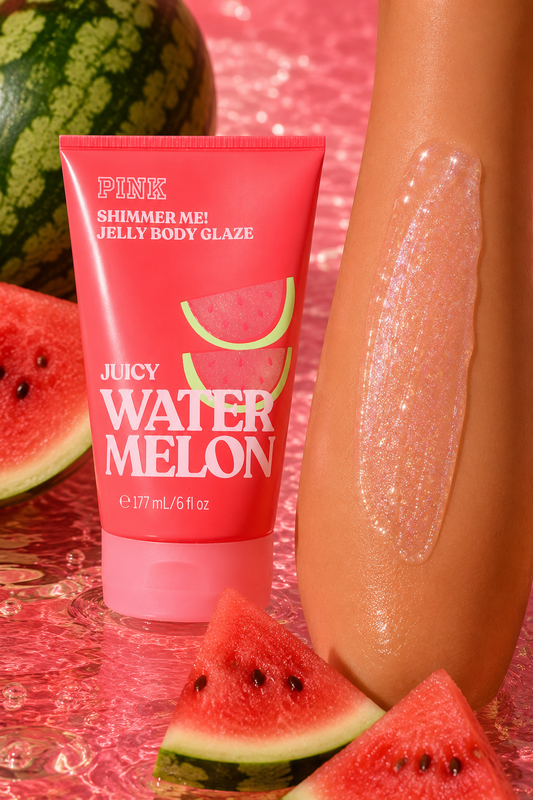 ✨ victoria's secret pink shimmer me jelly body glaze juicy