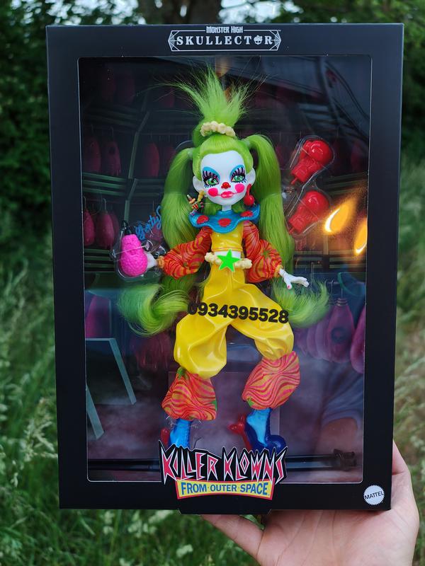 Колекційна лялька monster high skullector killer klowns from outer