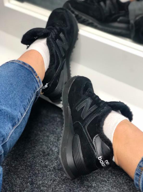 new balance 574 total black