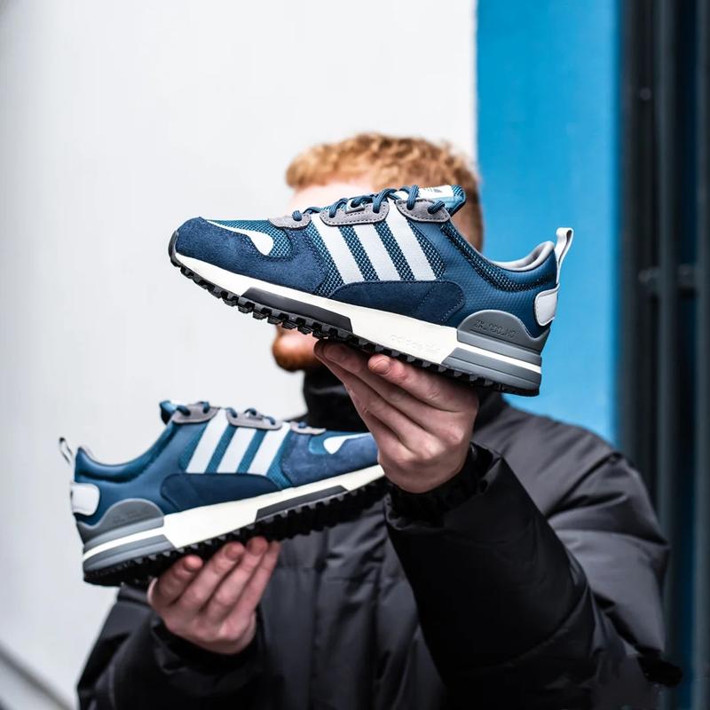 Мужские синие повседневные кроссовки в стиле ретро adidas zx 700