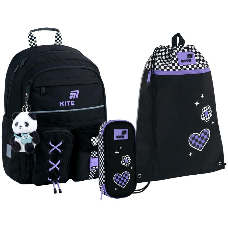 Школьный набор kite education panda love set_k26-584m-2 (рюкзак