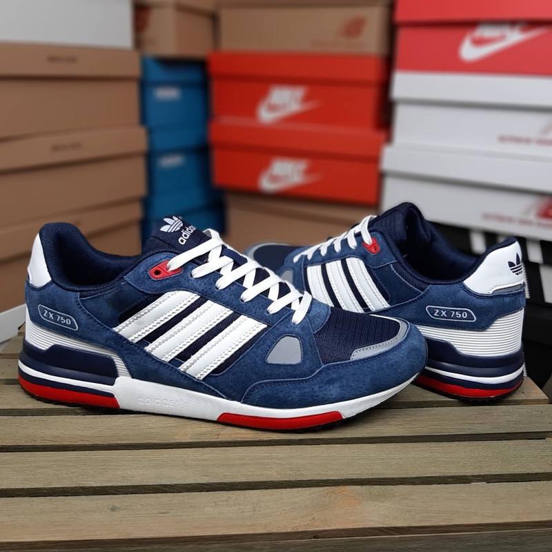 Adidas zx 750 большой синие с белым — купить в Украине | SHAFA
