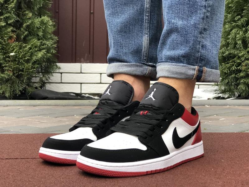 Кожаные стильные мужские кроссовки nike air jordan 1 low 🆕найк аир ...