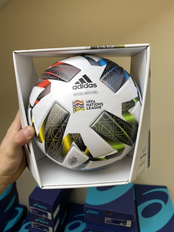 М'яч футбольний офіційний adidas ліга націй pro omb fs0205 білий — ціна  2999 грн у каталозі М'ячі ✓ Купити товари для спорту за доступною ціною на  Шафі | Україна #55309296