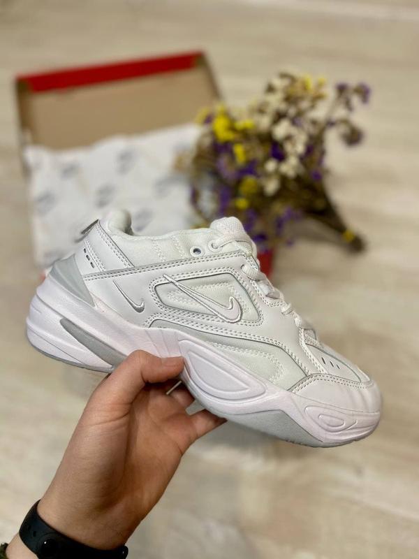 White nike m2k tekno top women's