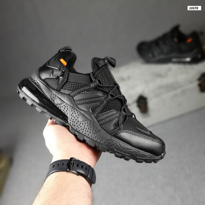 Nike air max 270 bowfin trainers in triple black online