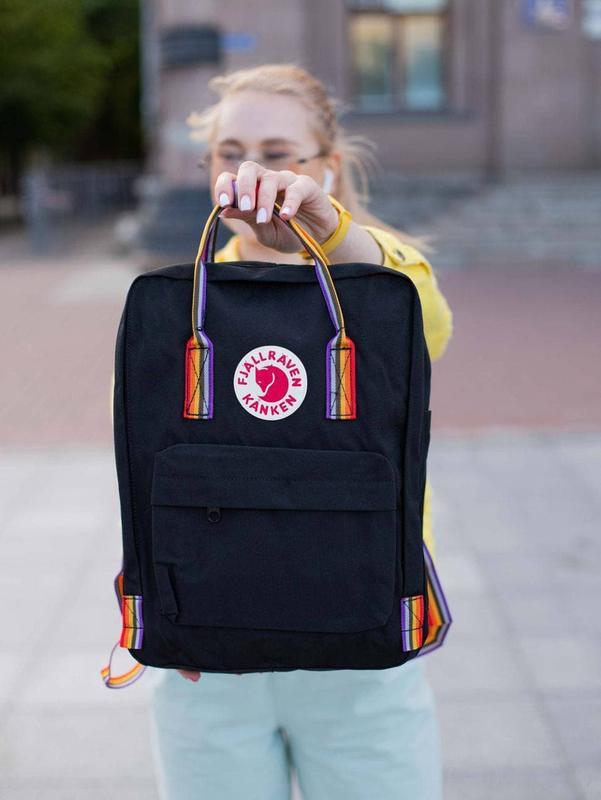 fjallraven kanken rainbow black 980 56311321