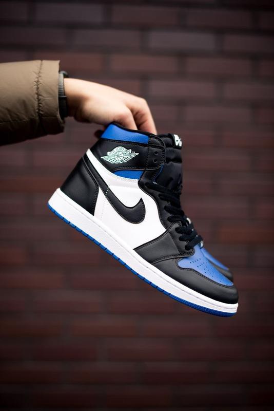 Кросівки найк айр джордан сині nike air jordan 1 — ціна 1799 грн у ...