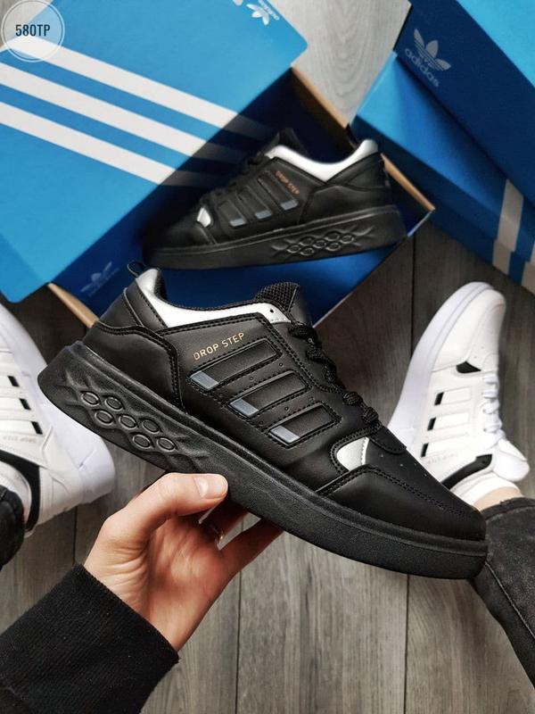 Кроссовки мужские adidas drop step черные (адидас дроп степ, кросівки ...