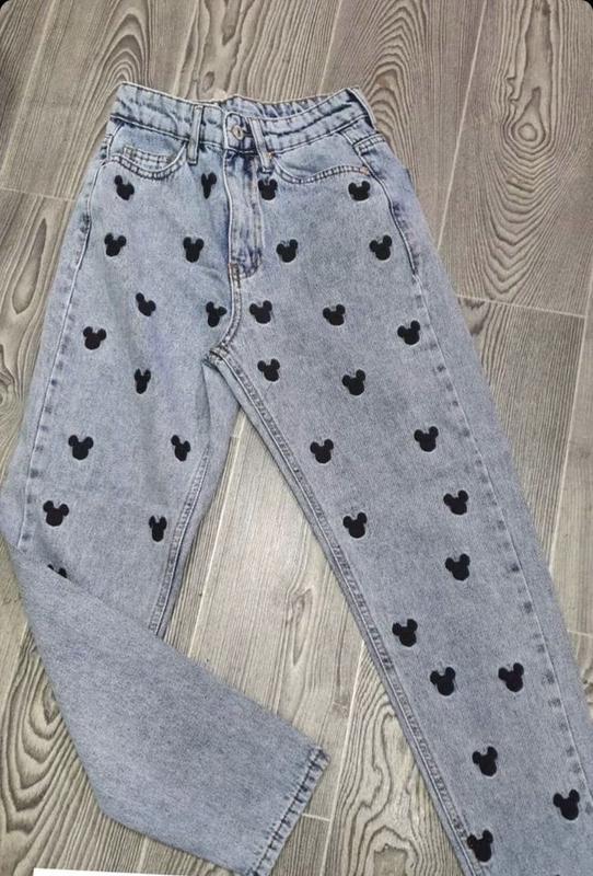 микки маус джинсы Minnie and Mickey Mouse для девочки от H&M