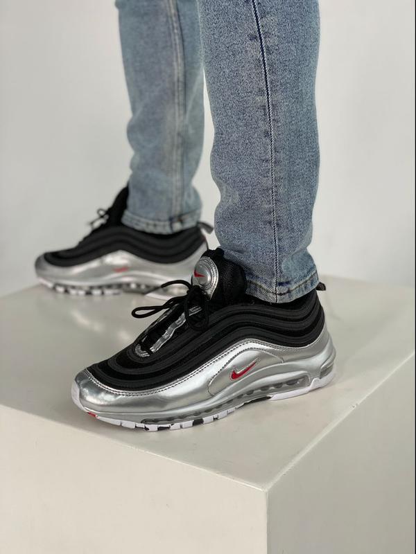 Nike air max 97 silver black кроссовки найк аир макс 97 весна-осень, найк 97  кросівки — цена 1450 грн в каталоге Кроссовки ✓ Купить мужские вещи по  доступной цене на Шафе | Украина #57250678