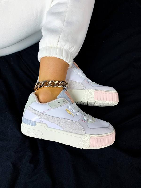 PUMA Cat logo on underband 57321891 Puma cali sport white grey 2700