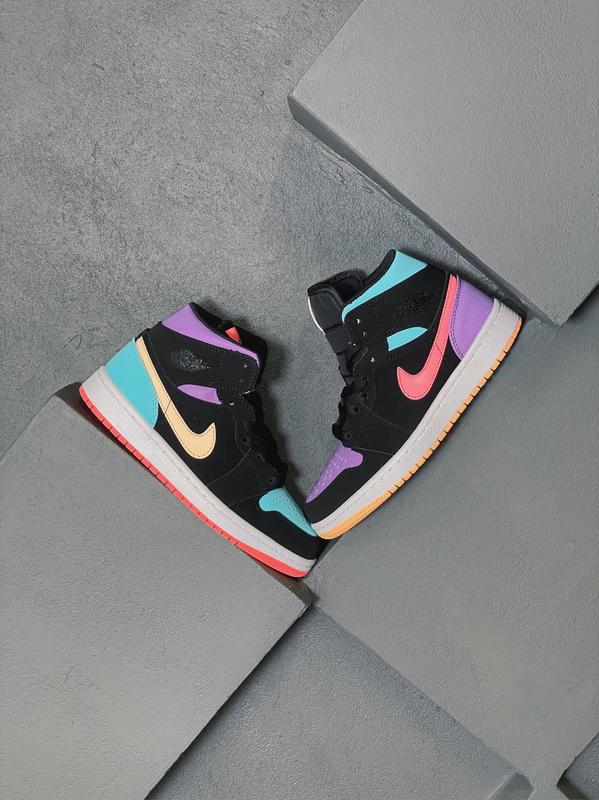 nike air jordan 1 retro mid multicolor 1768