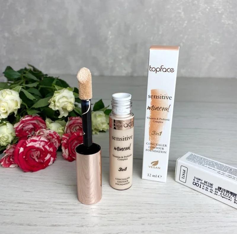 Topface sensitive mineral 3 in 1 concealer. Консилер 3в1 sensitive mineral pt471 topface. Topface корректор 001. Topface консилер 3 в 1 mineral оттенки. Topface sensitive mineral concealer.