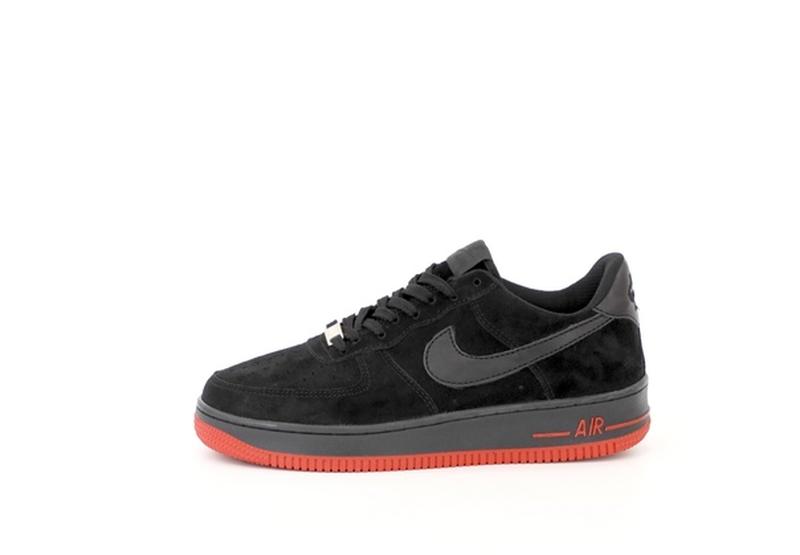 Nike air force 1 low hotsell black red