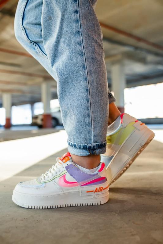Air force 1 shadow cheap double swoosh sail pink purple