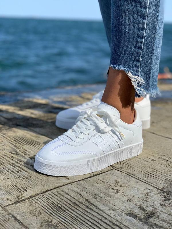 Adidas samba кросівки білі кеди адідас самба — ціна 2000 грн у каталозі ...