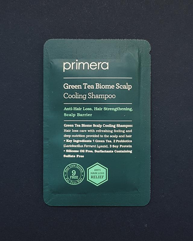 Безсульфатний шампунь primera green tea biome scalp cooling shampoo
