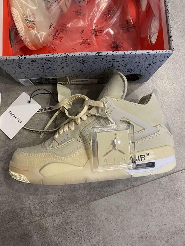 air jordan 4 off white farfetch