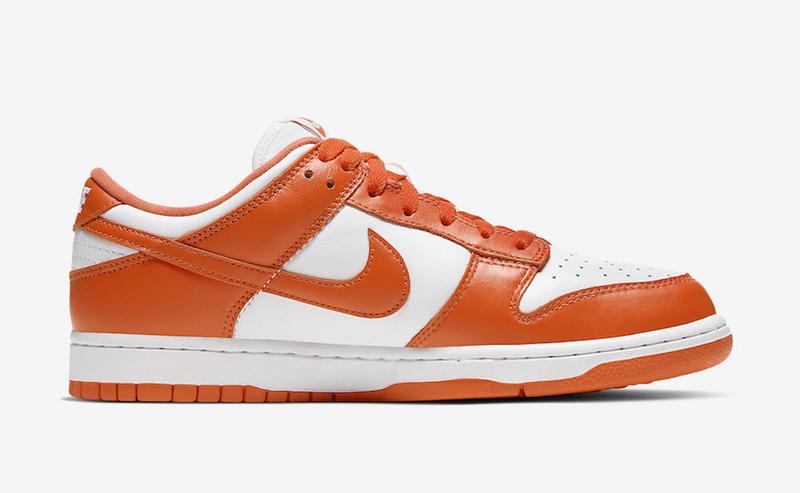 Кроссовки женские nike dunk low белые/оранжевые (найк данк лоу ...