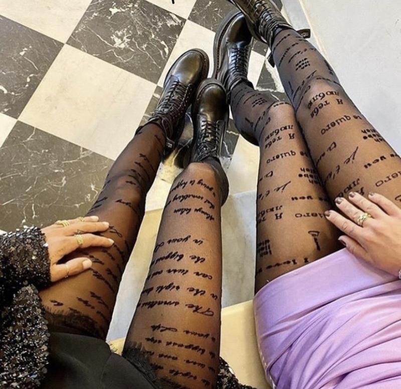 Колготки з написами