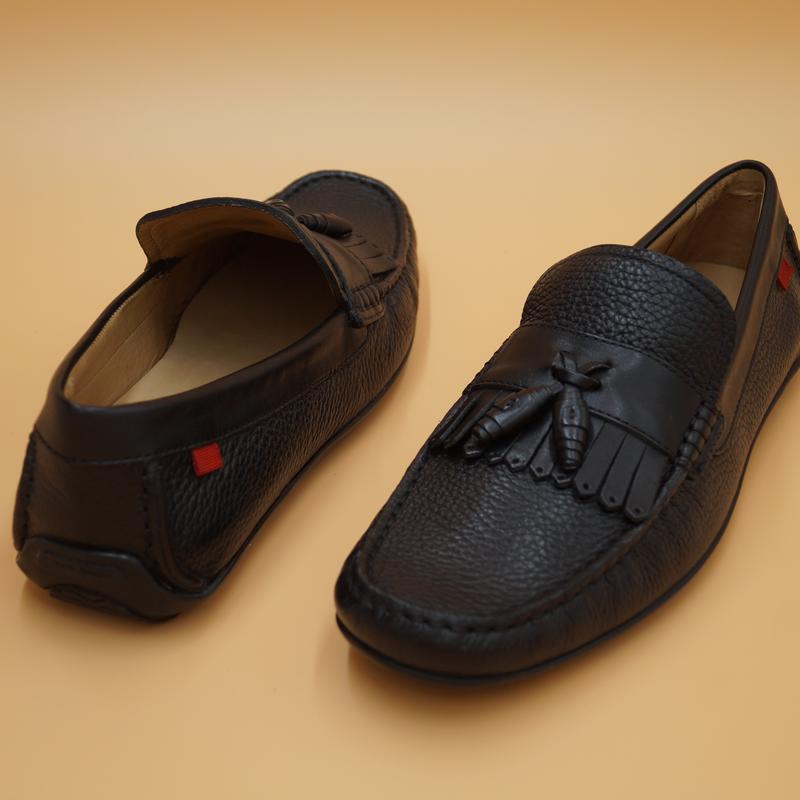 Чоловічі шкіряні лофери туфлі marc joseph new york made in brazil