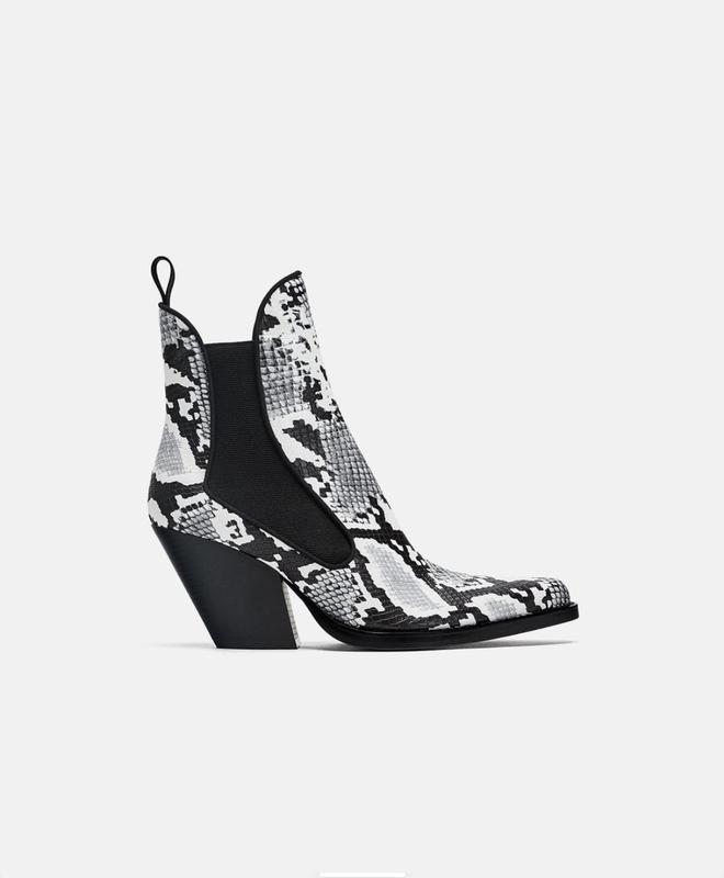 Snakeskin zara boots deals